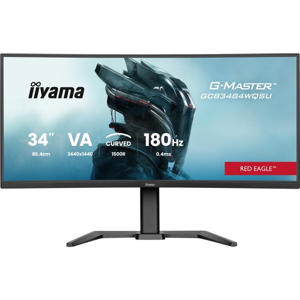 Iiyama GCB3484WQSU-B1 34 Red Eagle UWQHD Curved - Flachbildschirm (TFT/LCD) - 86,4 cm