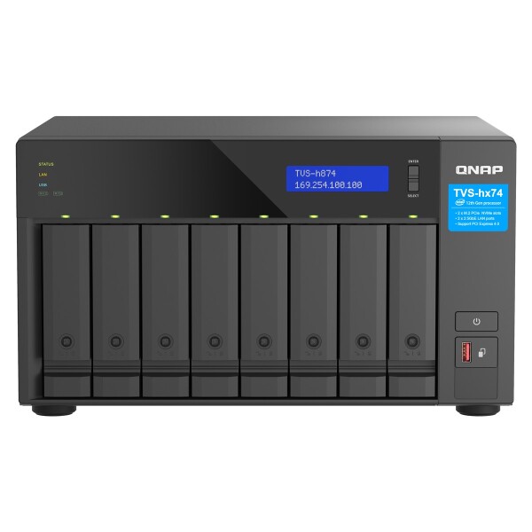 QNAP TVS-h874, NAS, Tower, Intel® Core™ i7, 32 GB, DDR4, 0 TB