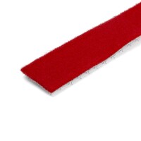 StarTech.com 15,2 m Klettbandrolle - Wiederverwendbare Zuschneidbare Klettkabelbinder - Industrielle Klettverschluss Rolle / Klettband Rolle - Klettbänder für Kabelmanagement - Rot, Kabelbinder mit Klettverschluss, Nylon, Rot, -10 - 80 °C, 15200 mm, 19 mm