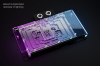 Alphacool 10269, Rückenplatte, Acryl, Aluminium, Chrom, Kupfer, Nylon, Schwarz, Chrom, 3-Pin JST, 1/4", 60 °C