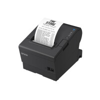 Epson TM-T88VII (132): USB - Ethernet - PoweredUSB - Black - Thermodruck - POS-Drucker - 180 x 180 DPI - 500 mm/sek - 1,41 x 3,39 mm - Text - Grafik - Barcode - 2D-Strichcode