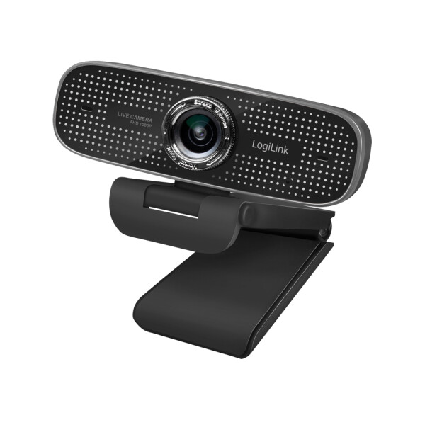 LogiLink Konferenz HD-USB-Webcam - 100° - Dual-Mikrofon - manueller Fokus - 2 MP - 1920 x 1080 Pixel - Full HD - 30 fps - 640x480@30fps - 1280x720@30fps - 1920x1080@30fps - 1080p