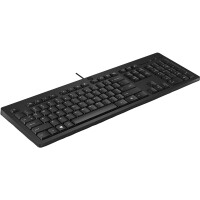 HP 125 Kabelgebundene Tastatur, Volle Größe (100%), Kabelgebunden, USB, Schwarz