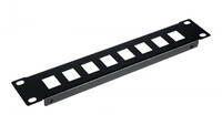 Equip Patchpanel 10" mit Keystone Montage 1U schwarz - Patch-Panel