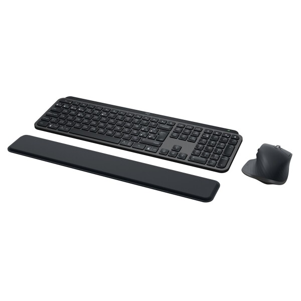 Logitech 920-010930, Kabellos, RF Wireless + Bluetooth, Scherenschalter, QWERTY, LED, Graphit
