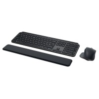 Logitech 920-010930, Kabellos, RF Wireless + Bluetooth, Scherenschalter, QWERTY, LED, Graphit
