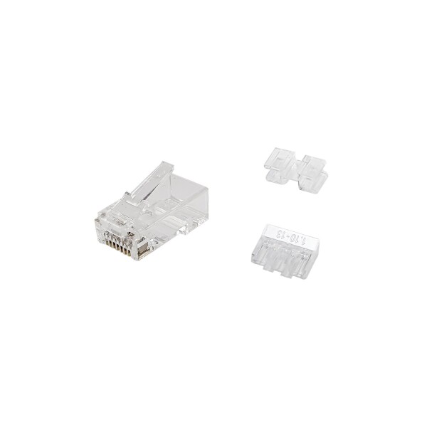 Equip Cat.6A RJ45 Stecker - 100 Stück pro Packung - RJ-45 - Transparent - Männlich - Gerade - Cat6a - Gold