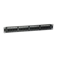 Equip 24-Port Cat.5e Ungeschirmtes Patch Panel - Schwarz...