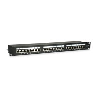 Equip 24-Port Cat.5e Geschirmtes Patch Panel - Schwarz -...
