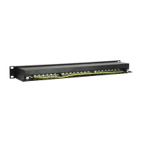 Equip 24-Port Cat.5e Geschirmtes Patch Panel - Schwarz -...