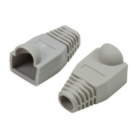 Equip RJ45 Knickschutztülle - Kabelschuh - Grau - RJ-45 - 100 Stück(e) - 14,3 mm - 25,8 mm