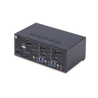 StarTech.com Dual-Monitor DisplayPort en HDMI KVM Switch 4K 60Hz - Switch - 5 Gbps