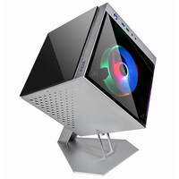 AZZA CUBE MINI 805 - Cube - PC - Silber - Mini-ATX - Aluminium - Gehärtetes Glas - Multi