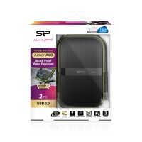 Silicon Power Armor A60 - 2 TB - 2.5" - 2.0/3.2 Gen 1 (3.1 Gen 1) - Schwarz