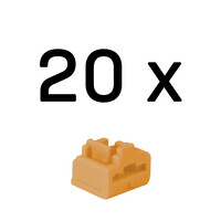 Lindy RJ45 Port Schlösse Orange 20 Stück
