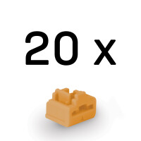 Lindy RJ45 Port Schlösse Orange 20 Stück