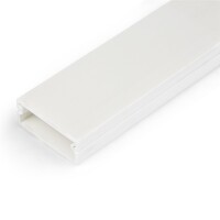 StarTech.com 1m Kabelkanal Selbstklebend, 32x11mm, PVC, Sockelleiste/Wandkabelkanal, bis zu 12 Kabel, UL geprüft, Kabelrinne, Polyvinylchlorid (PVC), Weiß