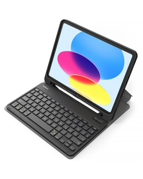 Inateck Keyboard iPad 11" black 10th Gen. Compatible - Tastatur - QWERTY