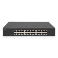 DIGITUS 24-Port Gigabit Switch, 19 Zoll, Unmanaged