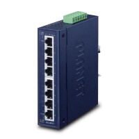 Planet IP30 Slim type 8-Port Industrial Gigabit Ethernet...