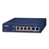 Planet FSD-604HP, Unmanaged, Fast Ethernet (10/100),...