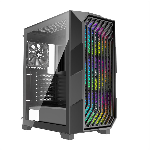 Xilence Xilent Breeze II ATX PC Case X812.ARGB Gaming schwarz - Gehäuse - Midi/Minitower - ATX