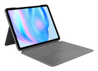 Logitech Combo Touch - Tastatur und Foliohülle - mit Trackpad - hintergrundbeleuchtet - Apple - Tastatur - QWERTY