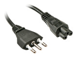 Lindy Stromkabel - IEC 320 EN 60320 C5 (M) bis CEI 23-16/VII (M) - 2 m