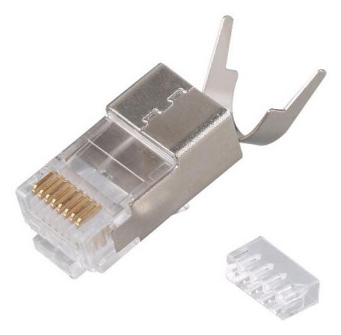 Equip Stecker Cat8.1 geschirmt RJ45 50Stk silber