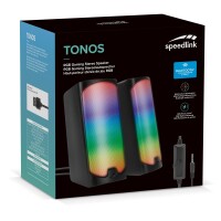 SPEEDLINK Lautsprecher TONOS RGB Stereo schwarz retail -...