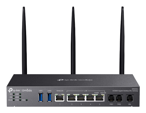 TP-LINK DR3650v Omada AX3000 Wi-Fi 6 Gigabit Desktop DSL Gateway - Gateway - WLAN