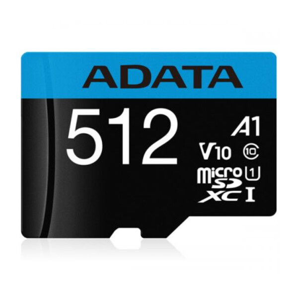 ADATA AUSDX512GUICL10A1-RA1, 512 GB, MicroSDXC, Klasse 10, UHS-I, 100 MB/s, 25 MB/s
