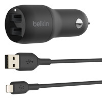 Belkin BoostCharge - Auto - Zigarettenanzünder - 4,8 A - Schwarz
