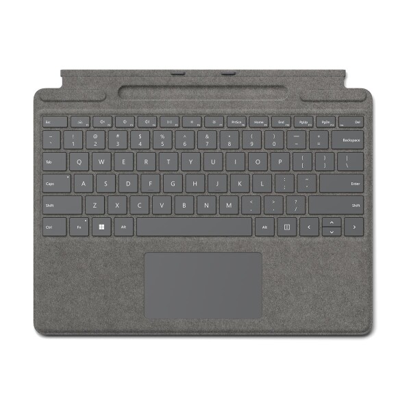 Microsoft Surface Pro Signature Keyboard - QWERTY - Spanisch - Touchpad - Microsoft - Surface Pro 8 Surface Pro X - Platin