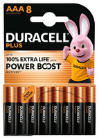 Duracell Plus Power Boost Micro AAA -Batterie Alkali-Mangan 8 St. - Batterie - Micro (AAA)