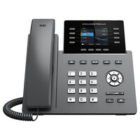 Grandstream GRP2624 - IP-Telefon - Schwarz - Kabelgebundenes Mobilteil - Im Band - Außerhalb des Bandes - SIP-Info - Supervisor - Benutzer - 8 Zeilen