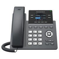 Grandstream GRP2612G - IP-Telefon - Schwarz - Kabelgebundenes Mobilteil - 4 Zeilen - LCD - 6,1 cm (2.4")