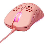 Deltaco Gaming Maus USB RGB pink - Maus - 6.400 dpi