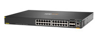 HPE Networking CX 6200F 24G Class-4 PoE 4SFP 370W Switch - Managed - L3 - Gigabit Ethernet (10/100/1000) - Power over Ethernet (PoE) - Rack-Einbau - 1U