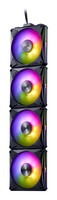 XPG Lüfter HURRICANE MAG 120 120mm ARGB PWM Fan 4er Pack BK retail - 23,36 dB - 2.000 rpm