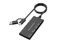 Conceptronic Card USB-A/C->SD/MicroSD/+ schwarz -...