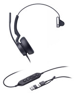 Yealink Headset UH46 Mono Teams USB-C/A - Headset - 20 KHz