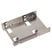 SilverStone SDP08 - 8,89 cm (3.5") - Carrier Panel - Metallisch - 2.5" - Nickel - 101,6 mm