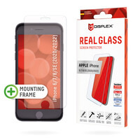 DISPLEX Real Glass - Bildschirmschutz für Handy - 2D - Apple iPhone 6 6s 7 8