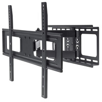 Manhattan Universal TV-Wandhalterung - neig- und schwenkbar - Ein Arm - geeignet für Flachbildschirme und Curved Displays von 37" bis 70"* und bis zu 50 kg - 50 kg - 94 cm (37") - 177,8 cm (70") - 200 x 200 mm - 600 x 400 mm - Schwarz