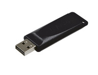 Verbatim Slider - USB-Stick 16 GB - Schwarz - 16 GB - USB Typ-A - 2.0 - 10 MB/s - Dia - Schwarz