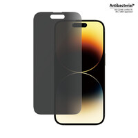 PanzerGlass ® Privacy Displayschutz iPhone 14 Pro | Classic Fit - Apple - Apple - iPhone 14 Pro - Trockene Anwendung - Kratzresistent - Schockresistent - Antibakteriell - Transparent - 1 Stück(e)