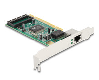 Delock PCI Karte zu 1 x RJ45 Gigabit LAN RTL - PCI - RJ-45 - Full-height / Low-profile - PCI 2.3 - RJ-45 - Grün - Grau