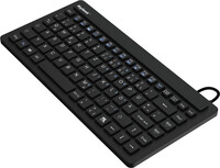 KeySonic KSK-3230 IN (US) - Mini - Kabelgebunden - USB - QWERTY - Schwarz