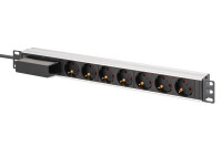 DIGITUS - DN-95439 - 1U Alu PDU,rackmount.,6x safety...